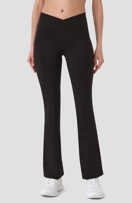 RM Rebecca Minkoff Crossover Waist Flare Leggings