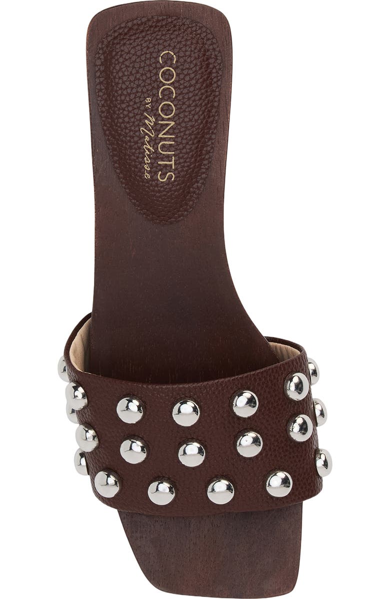 Coconuts by Matisse Fiora Studded Slide Sandal, Alternate, color, Choco