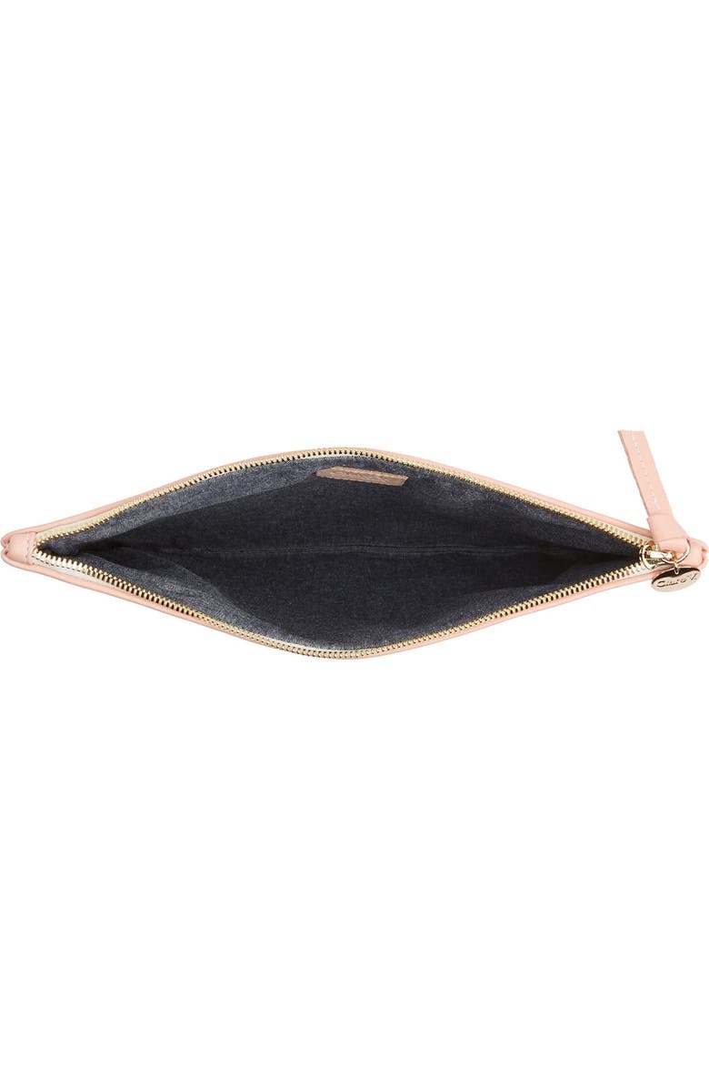 Clare V. 'Eyes' Printed Nappa Leather Clutch, Alternate, color,