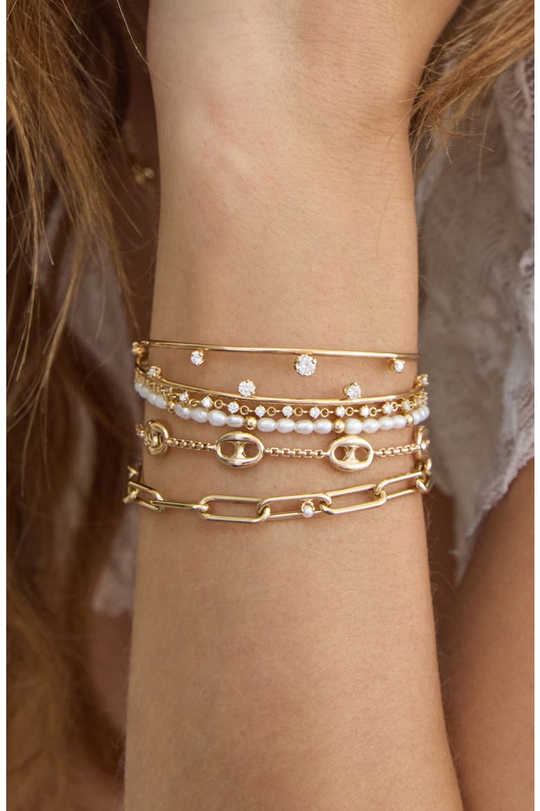 Baroque Pearl & 14K Gold Bracelet, Alternate, color, 14K YELLOW GOLD