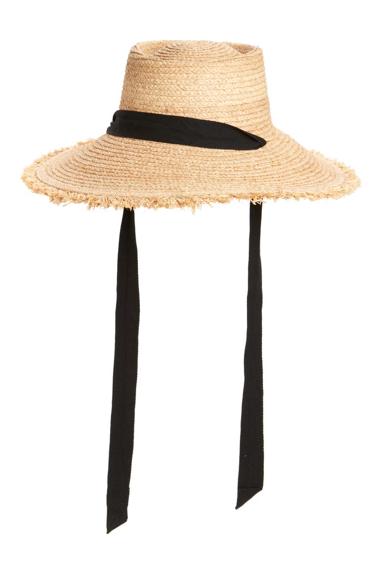 Paloma Frayed Edge Sun Hat, Main, color, NATURAL