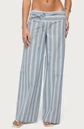 EDIKTED Chera Striped Wide Leg Pants
