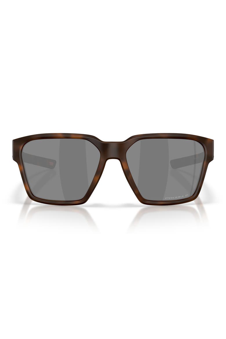 Briza 58mm Prizm™ Polarized Square Sunglass, Main, color, MATTE TORTOISE / PRIZM BLACK