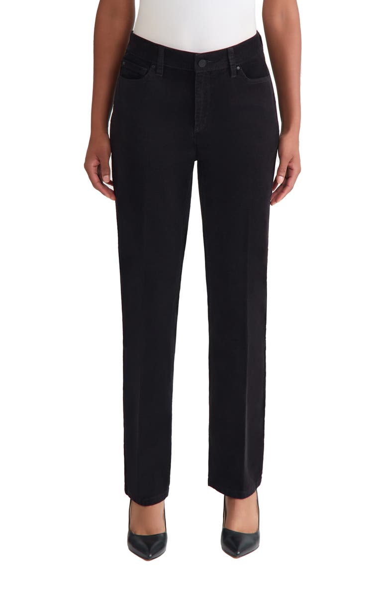 Jones New York Lexington Straight Leg Pants, Main, color, Jones Black