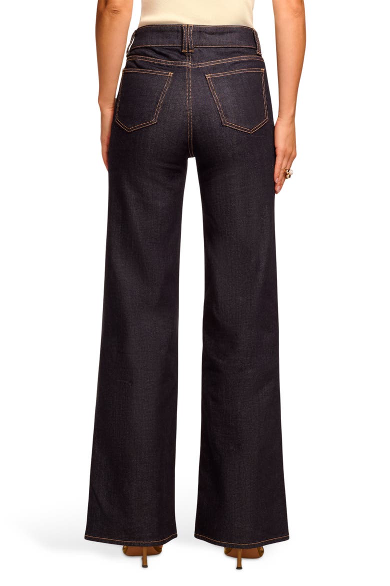 Fay Patch Pocket Wide Leg Jeans, Alternate, color, RESIN RINSE