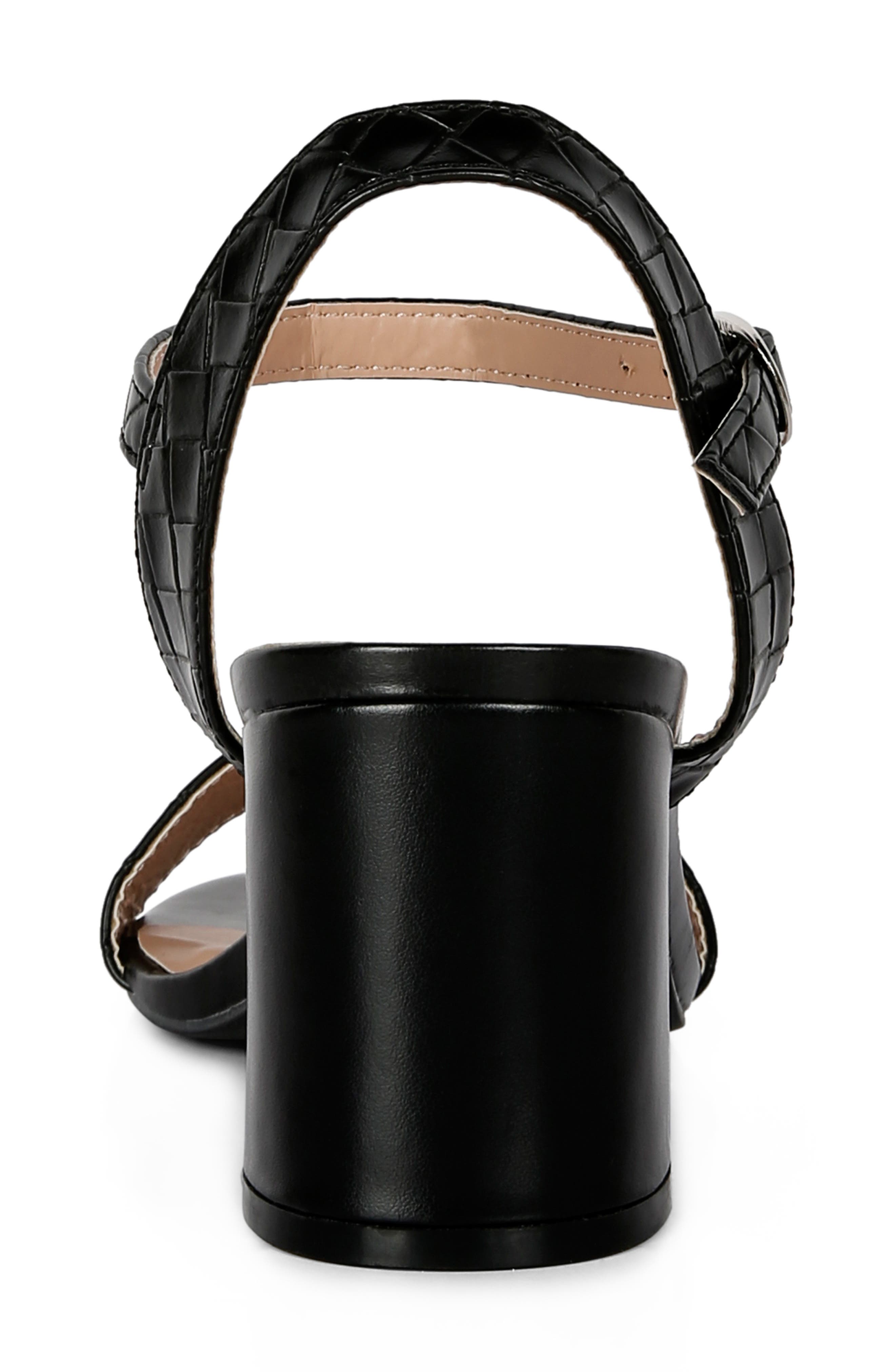 LONDON RAG Poiret Block Heel Sandal, Alternate, color, Black
