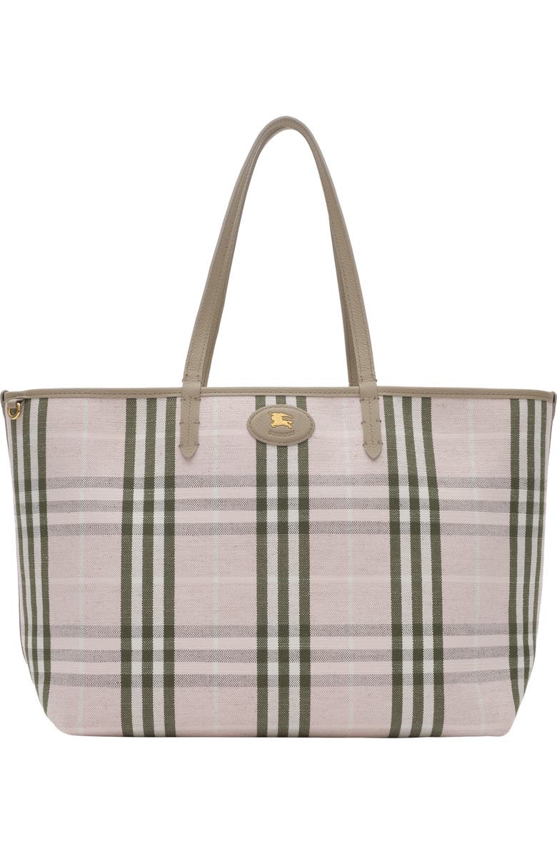 Burberry Medium Reversible Bloomsbury Tote, Main, color, Mushroom Beige/Mallow Pink