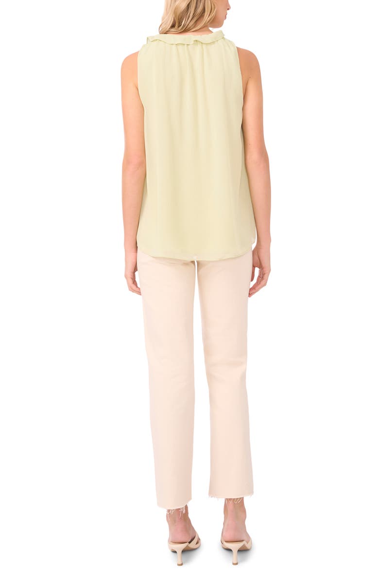 Ruffle Sleeveless Top, Alternate, color, LILY GREEN