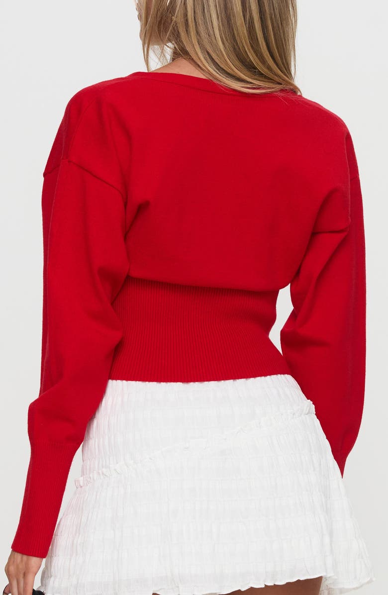 Princess Polly Wistfully V-Neck Cardigan, Alternate, color, 