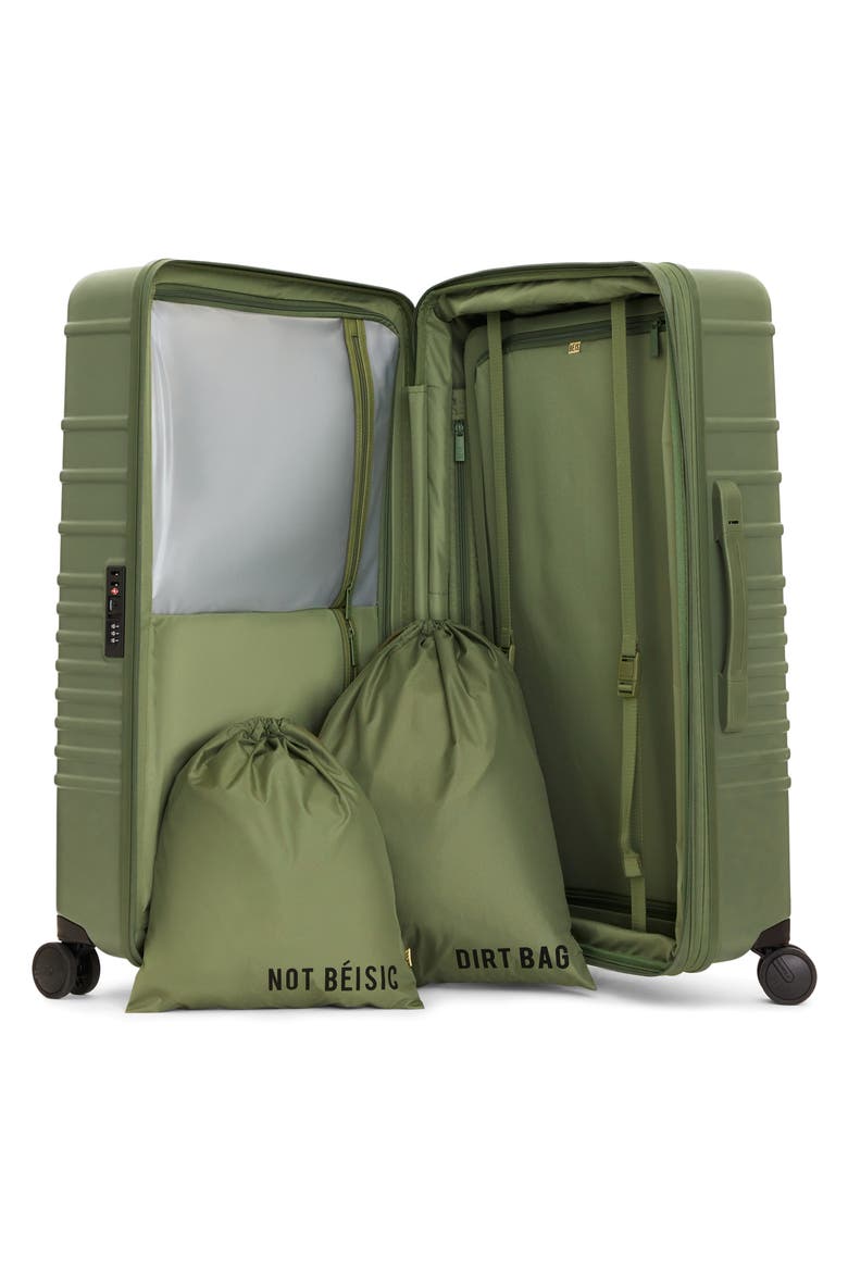 The Large Check-In Roller Suitcase, Alternate, color, OLIVE