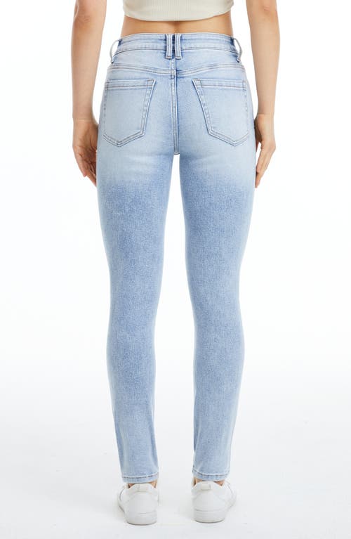 Bayeas High Waist Slim Straight Leg Jeans In Blue
