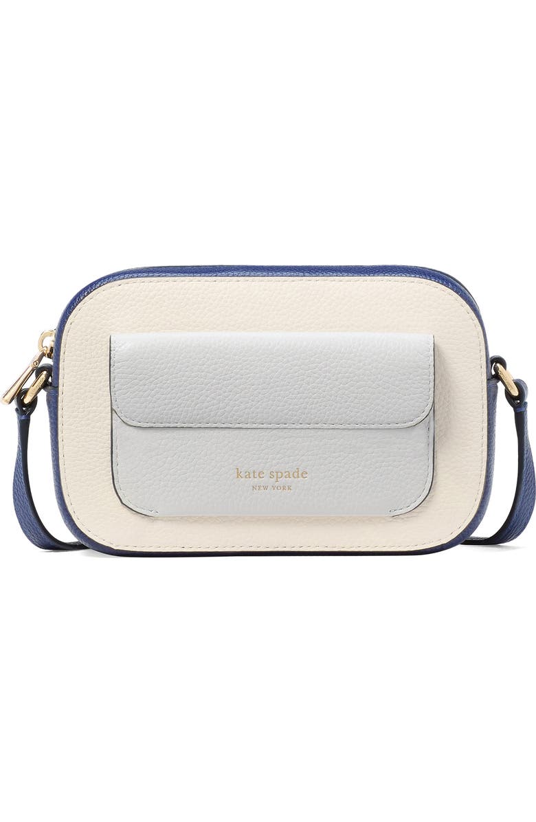 Kate Spade New York ava colorblock leather crossbody bag, Main, color,
