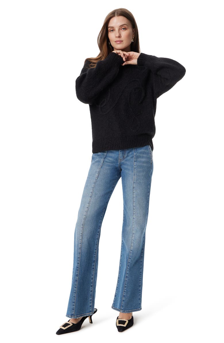 Sam Edelman Khloe Boxy Sweater, Alternate, color, Black