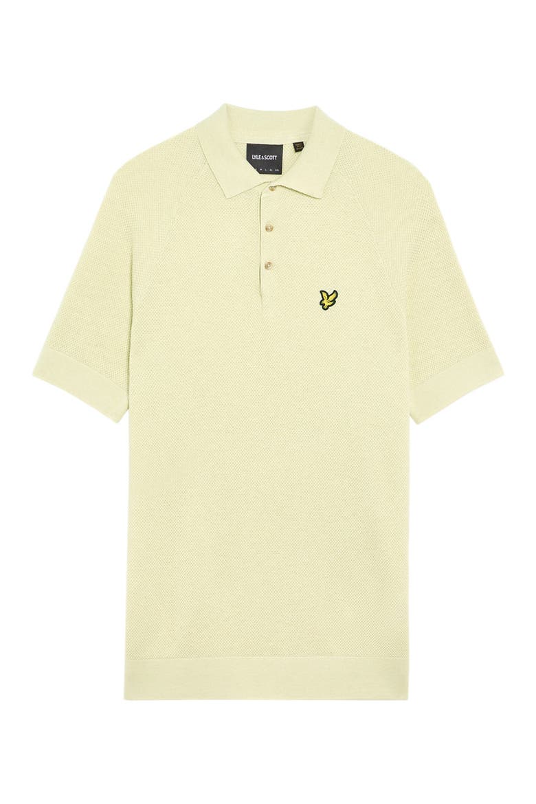Linen Blend Knitted Polo, Alternate, color, Luna