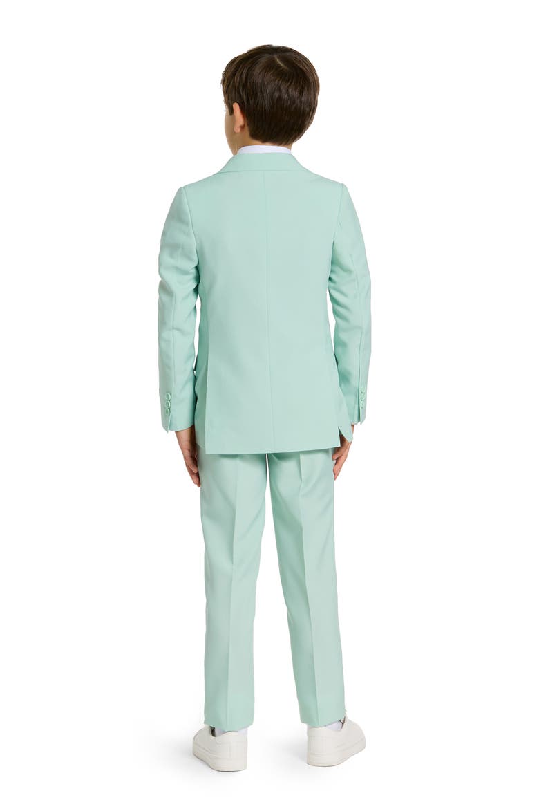 Kids' Magic Mint Two-Piece Suit & Clip-On Tie, Alternate, color, MINT