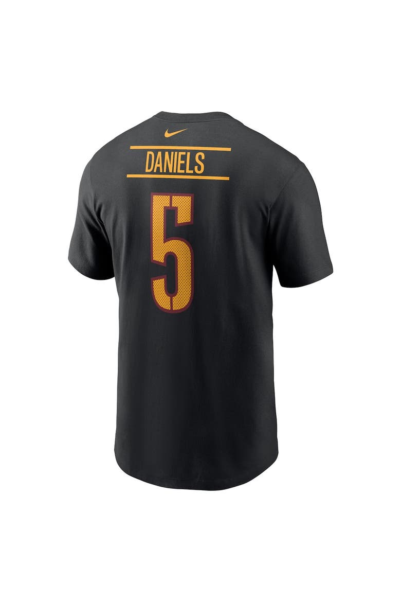 Men's Nike Jayden Daniels Black Washington Commanders Player Name & Number T-Shirt, Alternate, color, Black