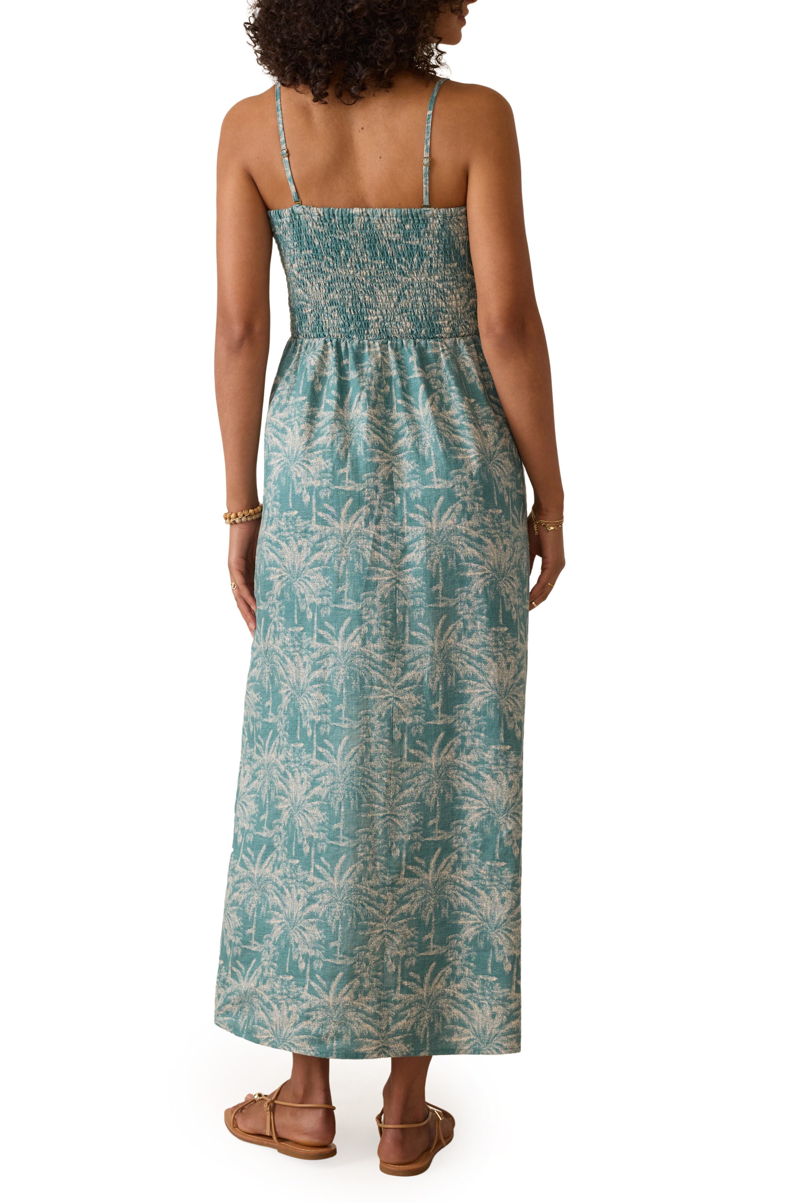 Sunrise Smocked Linen Sundress - image 2