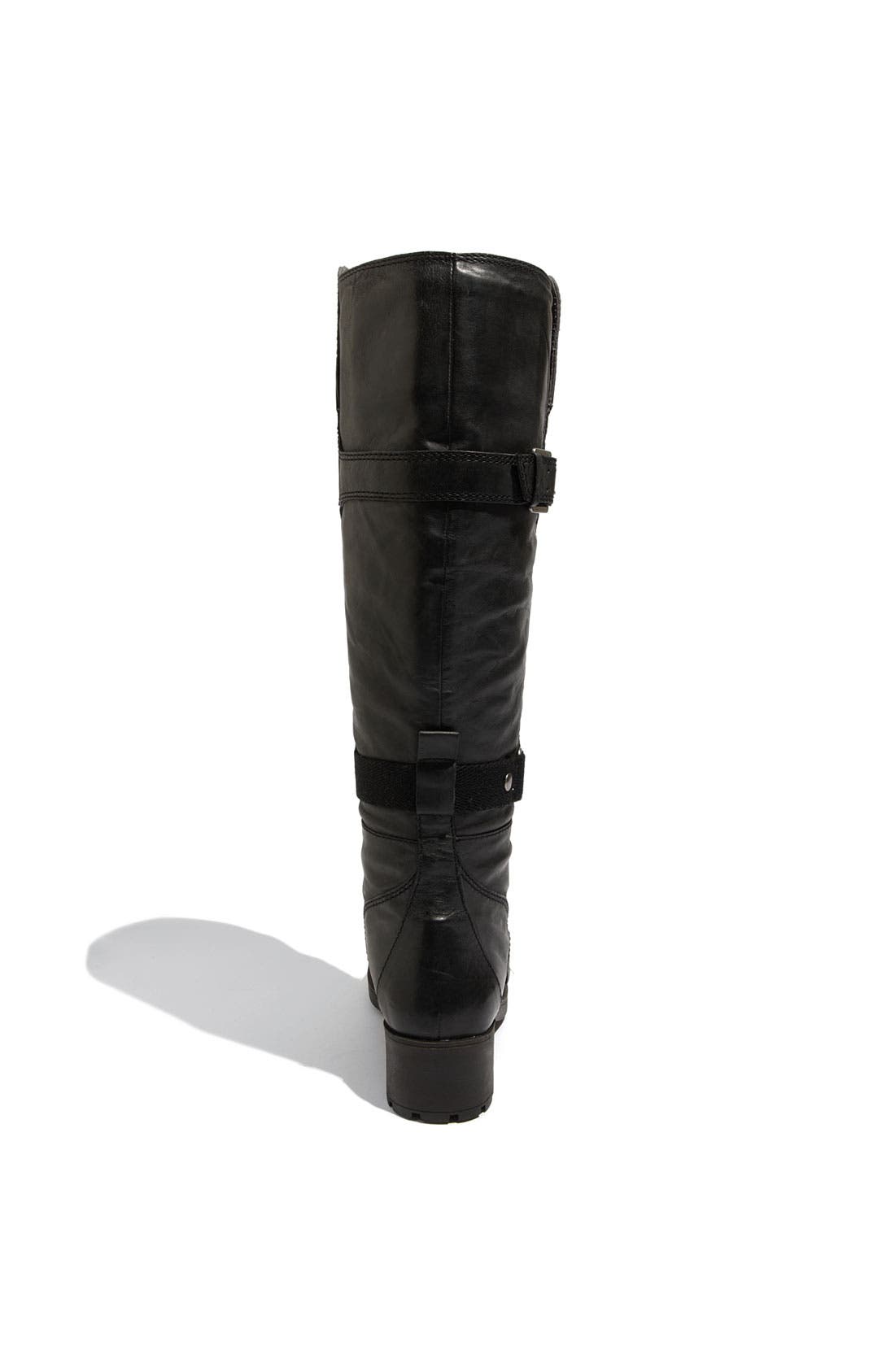 'Runway Relief' Combat Boot, Alternate, color, BLACK RUBBER