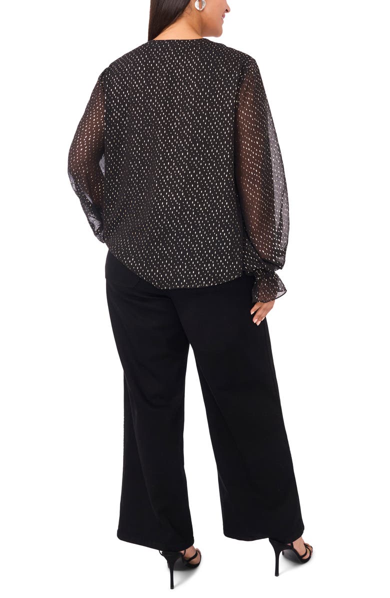 Vince Camuto Metallic Top, Alternate, color, Rich Black