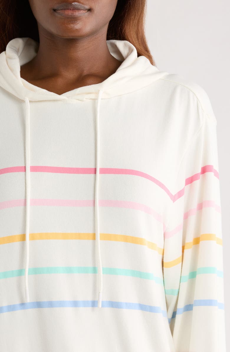 PJ Salvage Stripe Pajama Hoodie & Jogger Set, Alternate, color, 