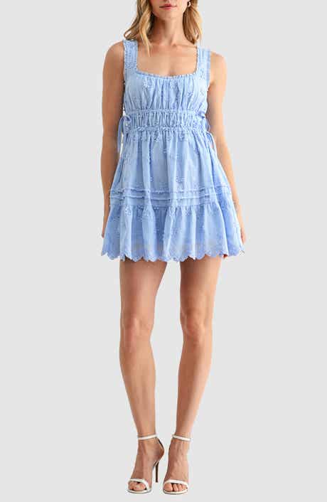 3D Floral Embroidered Minidress