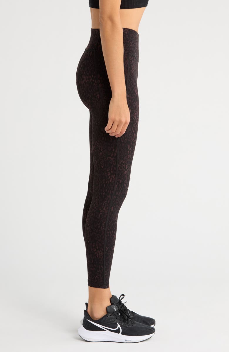 Sweaty Betty Ultimate Pocket Studio 7/8 Leggings, Alternate, color, Brown Panther Print