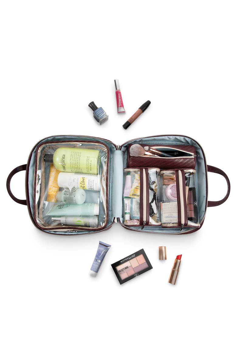 Stephanie Johnson Rosewood Ruby Martha Large Makeup Case, Alternate, color, Purple