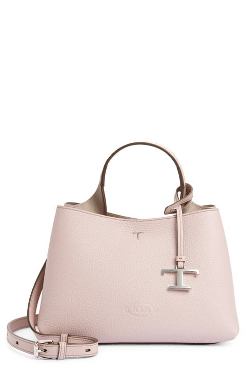 Micro Leather Top Handle Bag