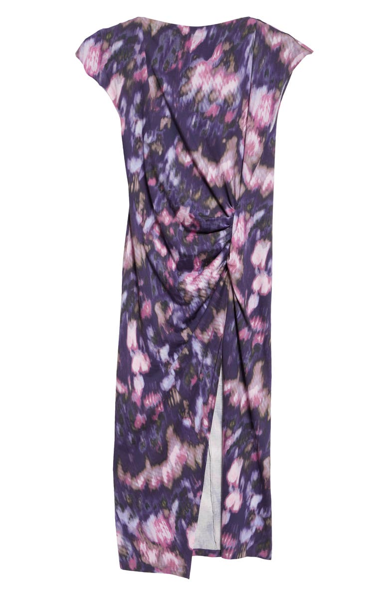 Isabel Marant Étoile Nadela Cap Sleeve Midi Dress, Alternate, color, 