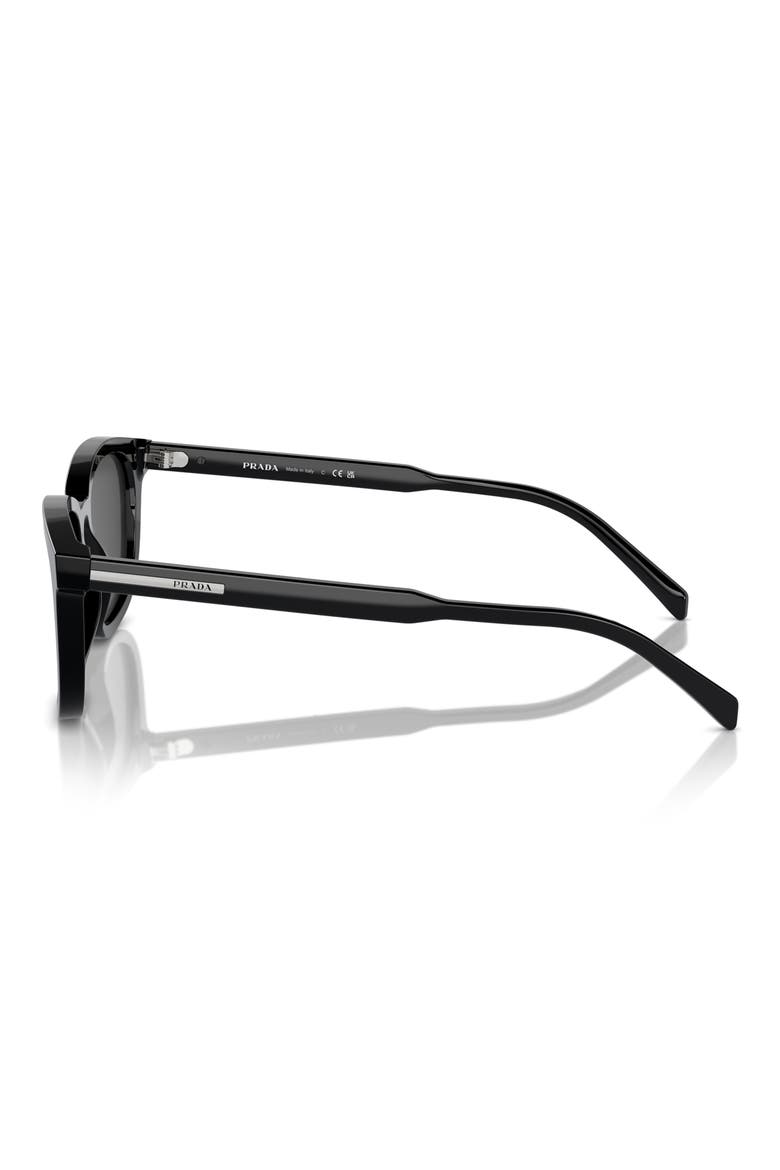 55mm Pillow Sunglasses, Alternate, color, BLACK/ GREY