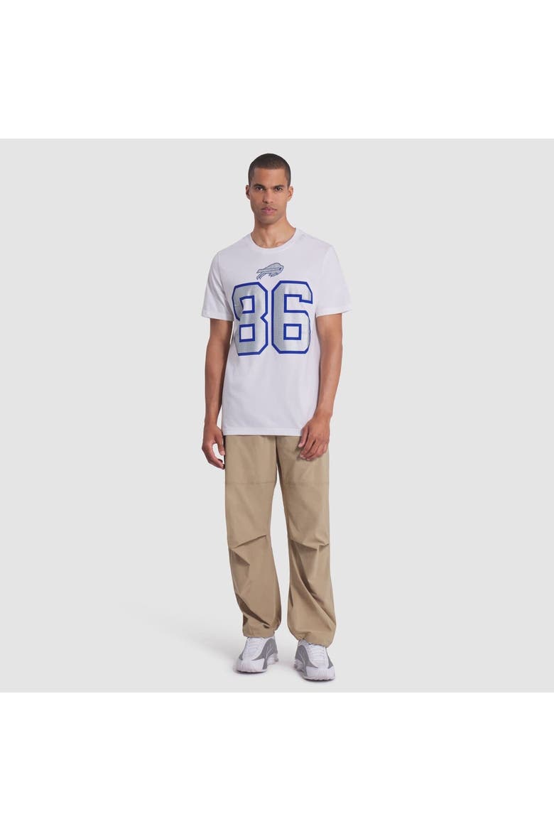 Men's Nike Dalton Kincaid White Buffalo Bills 2025 Rivalries Collection Player Name & Number T-Shirt, Alternate, color, White