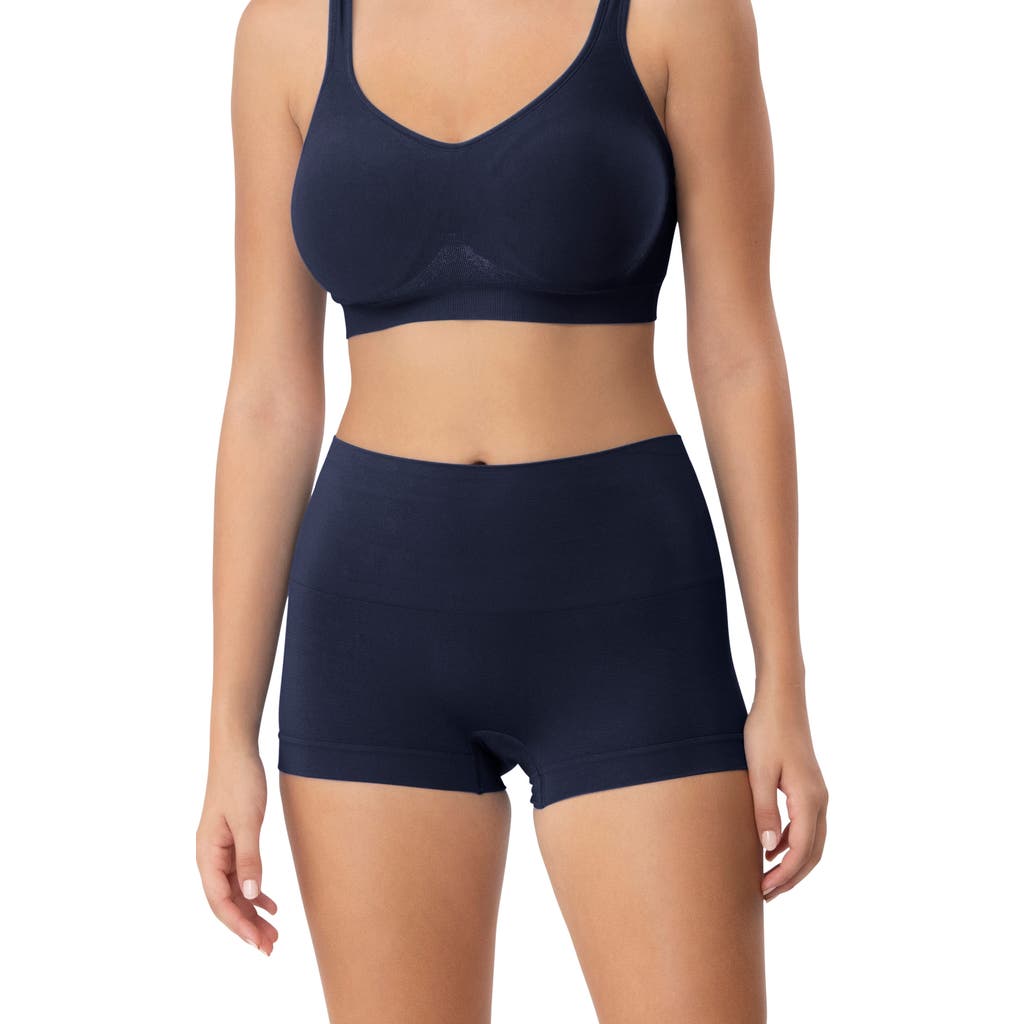 Underoutfit Smoothing At Waist Boyshort In Black