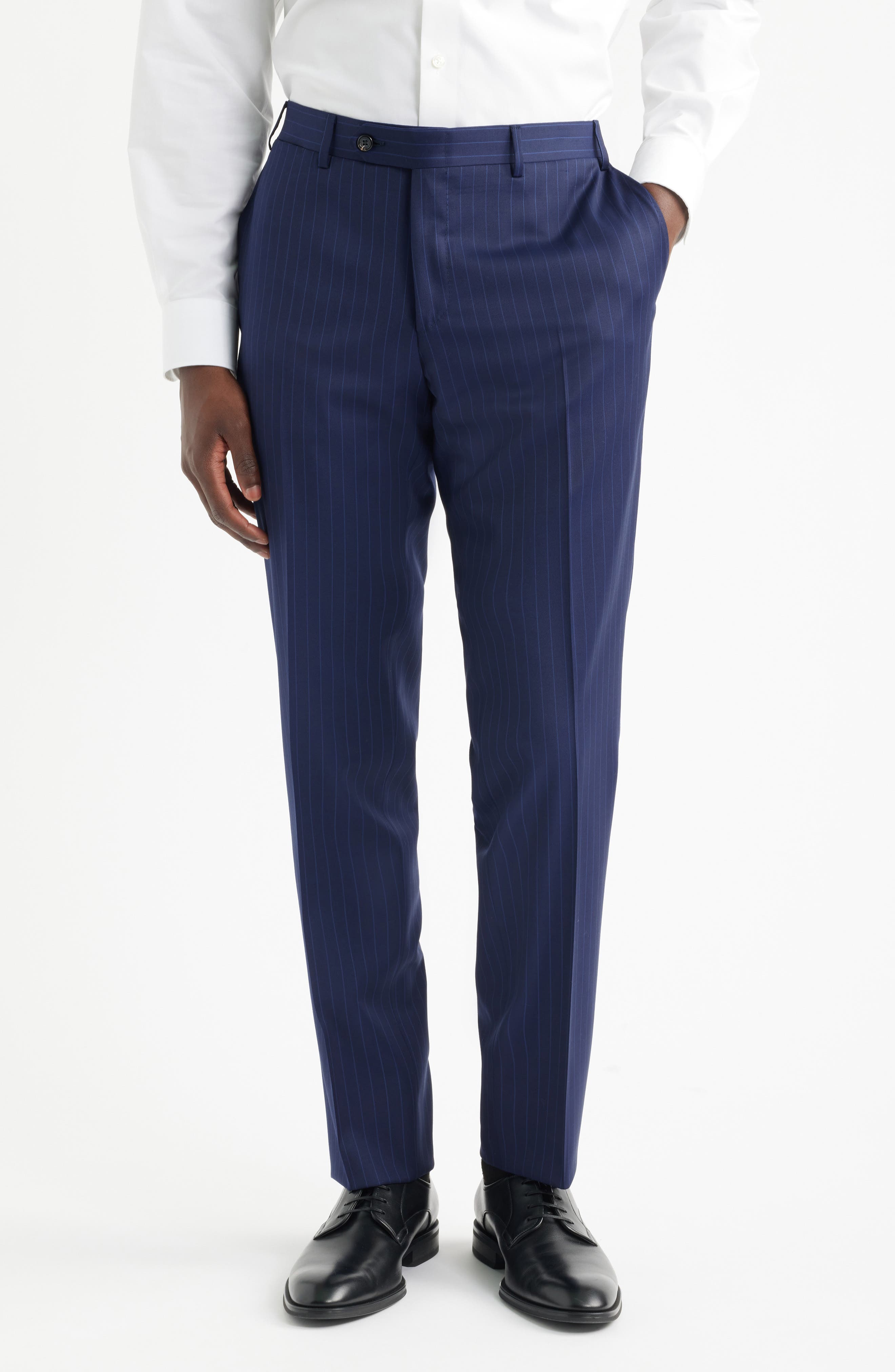 blue pinstripe dress pants Canali Capri Trim Fit Navy Wool Suit at Nordstrom, Size 56 Zara you can choose suit 색상:애프리콧 R23303 Estelle Dress, S |