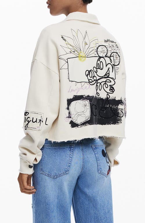 Desigual Mickey Mouse™ Knit Jacket In White