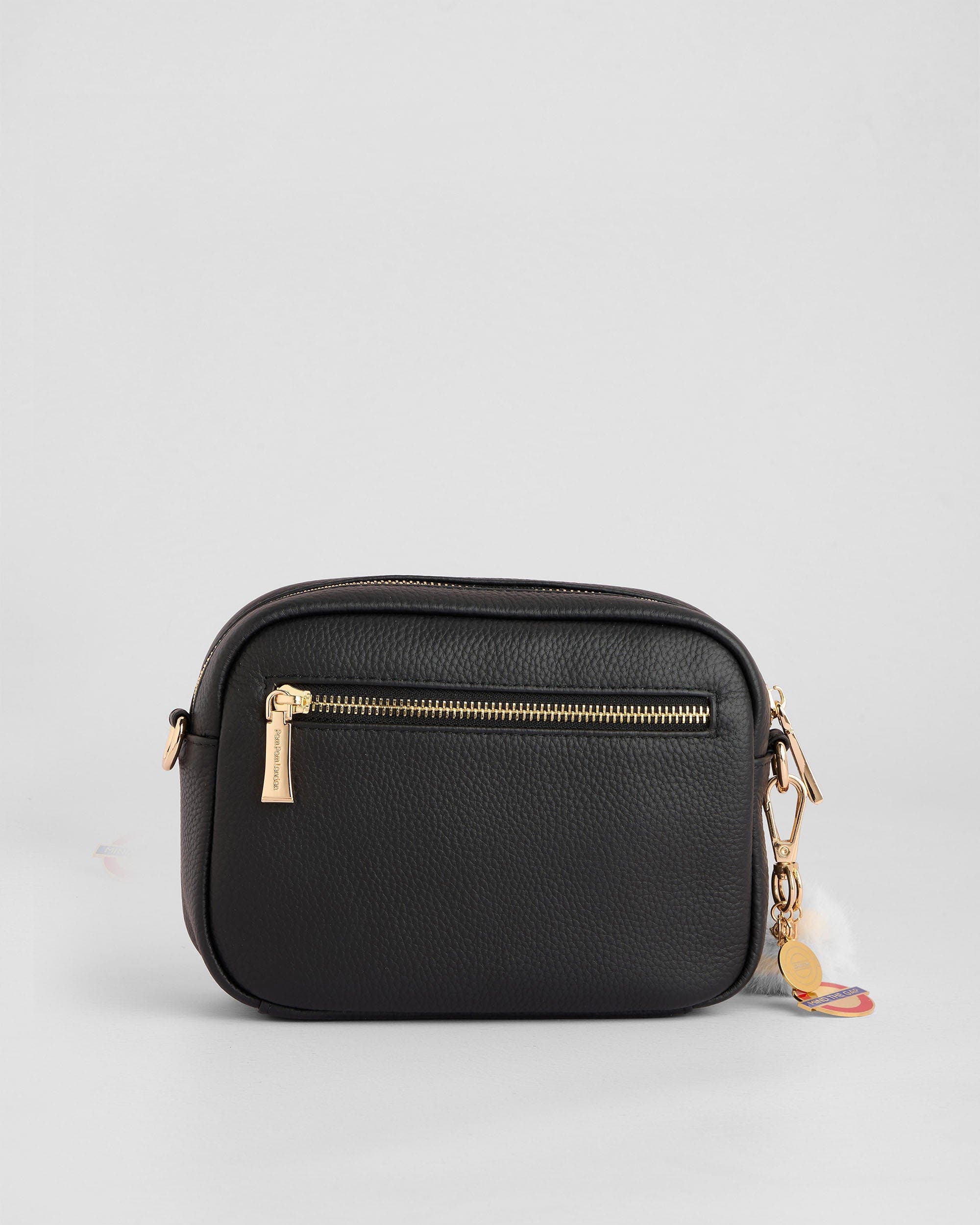 Pom Pom London Original Crossbody Bag, Alternate, color, Northern Black