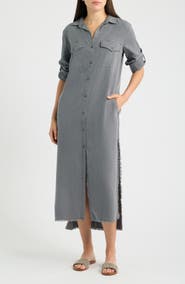 Cloth & Stone Long Sleeve Maxi Shirtdress