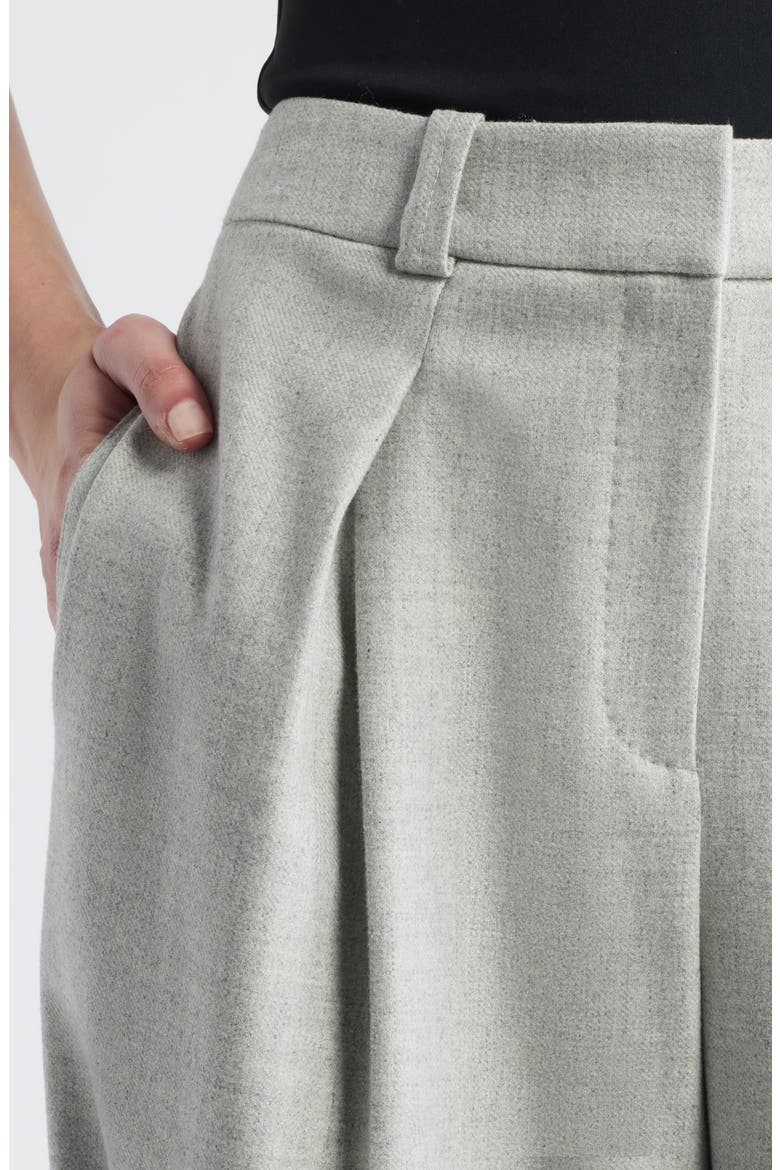 Taflong Pleated Wide Leg Pants, Alternate, color, LIGHT/ PASTEL GREY