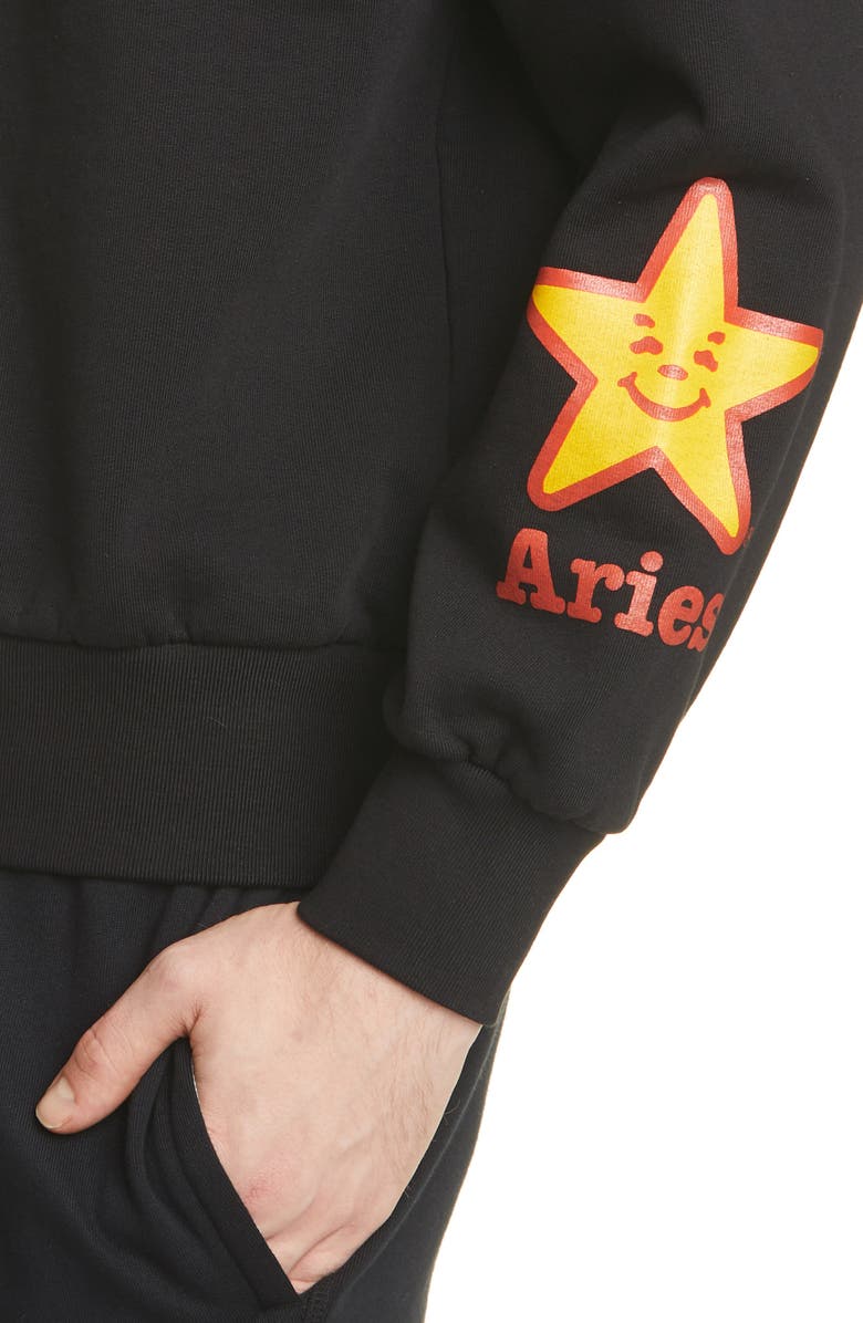 Aries Fast Food Graphic Sweatshirt, Alternate, color,