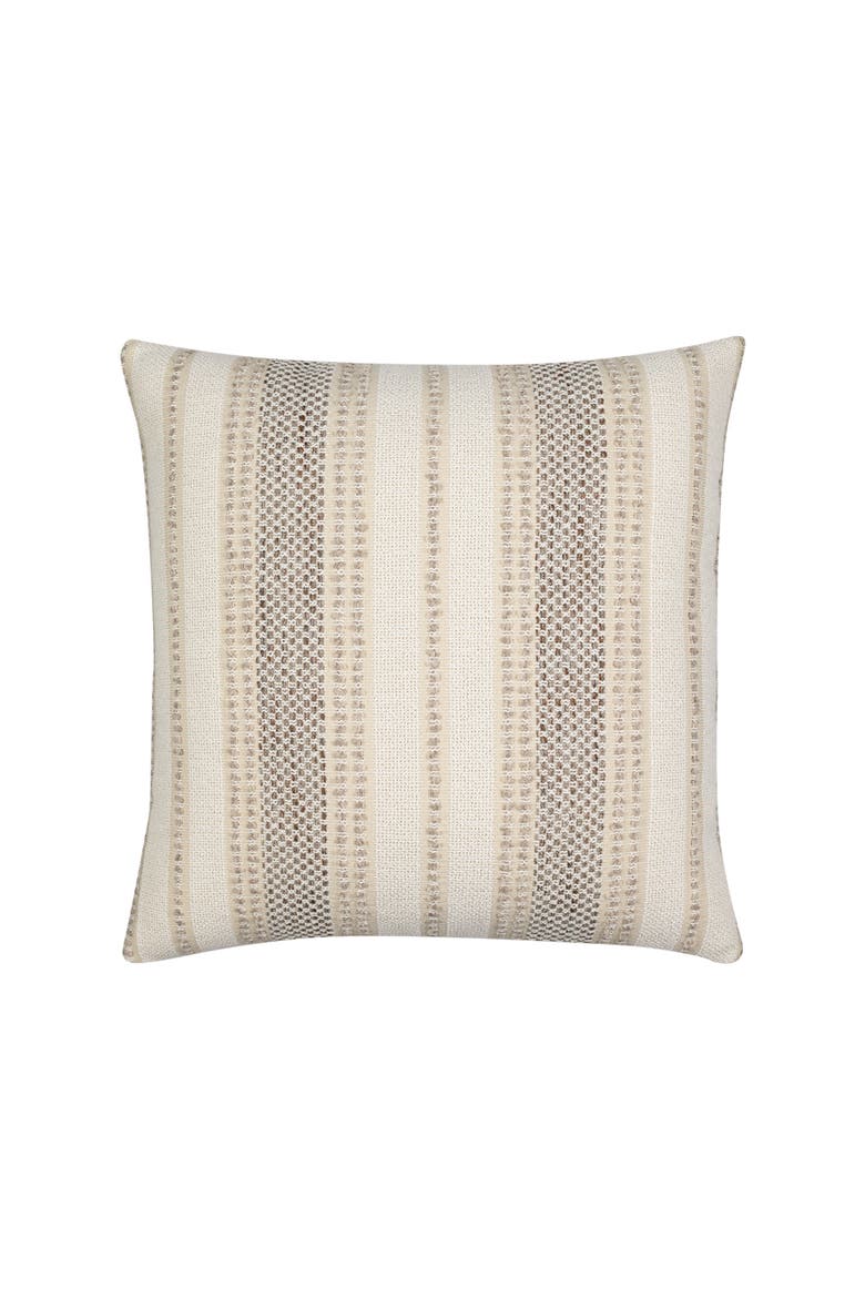 Axis Textural Stripe Indoor & Outdoor Woven Accent Pillow & Insert, Main, color, Travertine