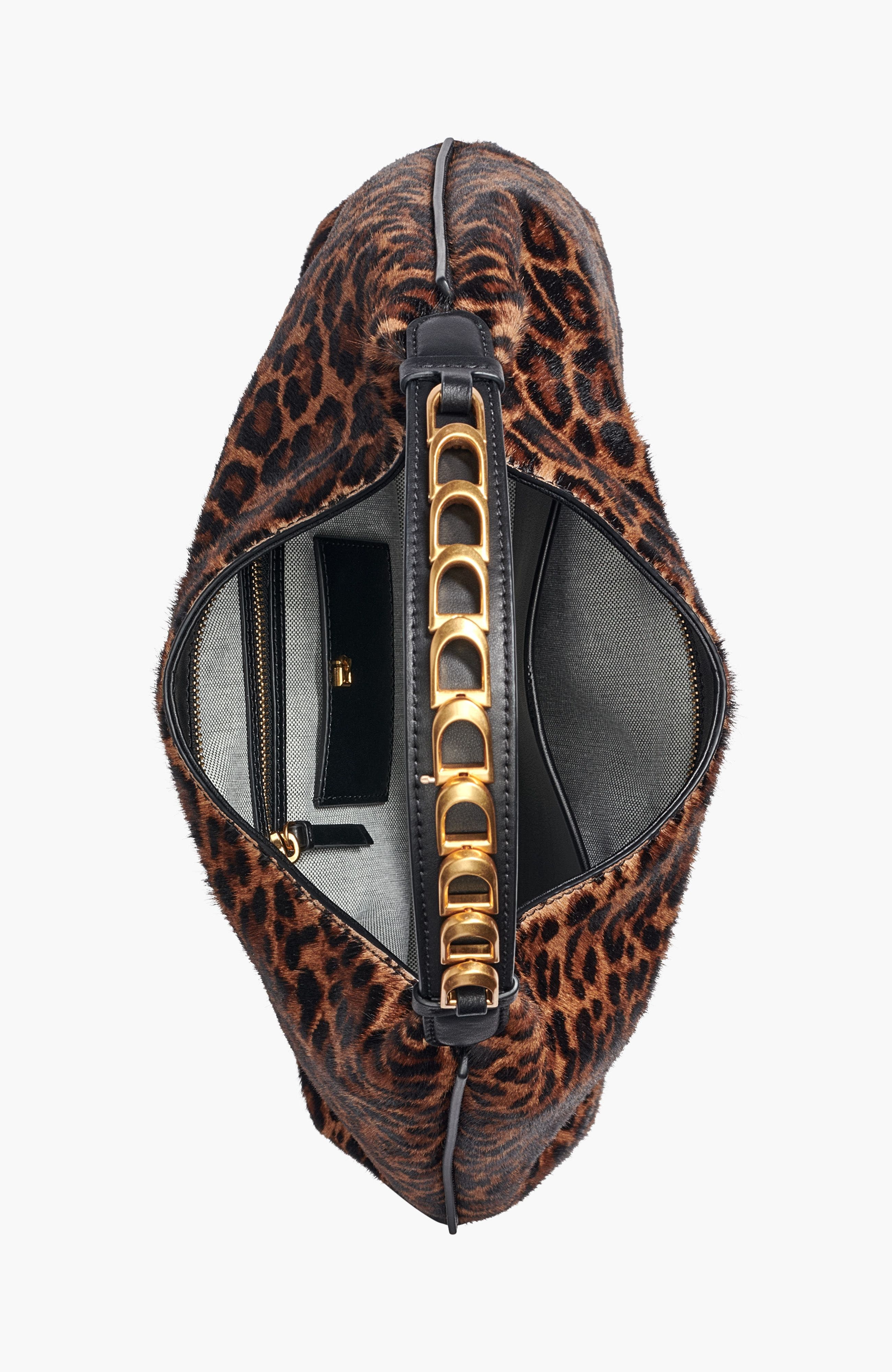Donna Karan New York Belmore Leopard Small Shoulder, Alternate, color, 