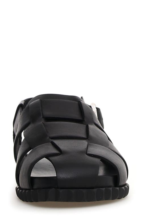 Shop Voile Blanche Alice Fisherman Sandal In Black