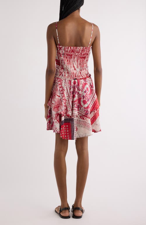 Shop Isabel Marant Étoile Anka Paisley Print Smocked Cotton Sundress