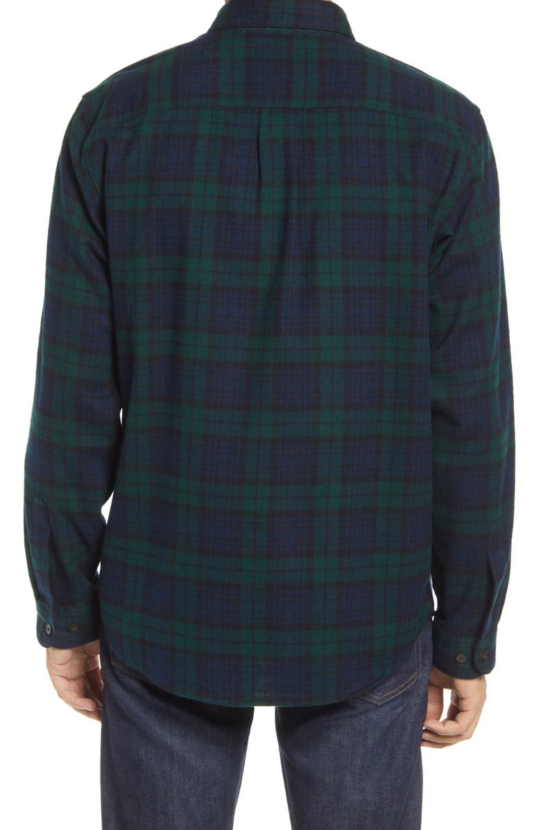 L.L.Bean Men's Traditional Fit Scotch Plaid Button-Down Flannel Shirt, Alternate, color, 