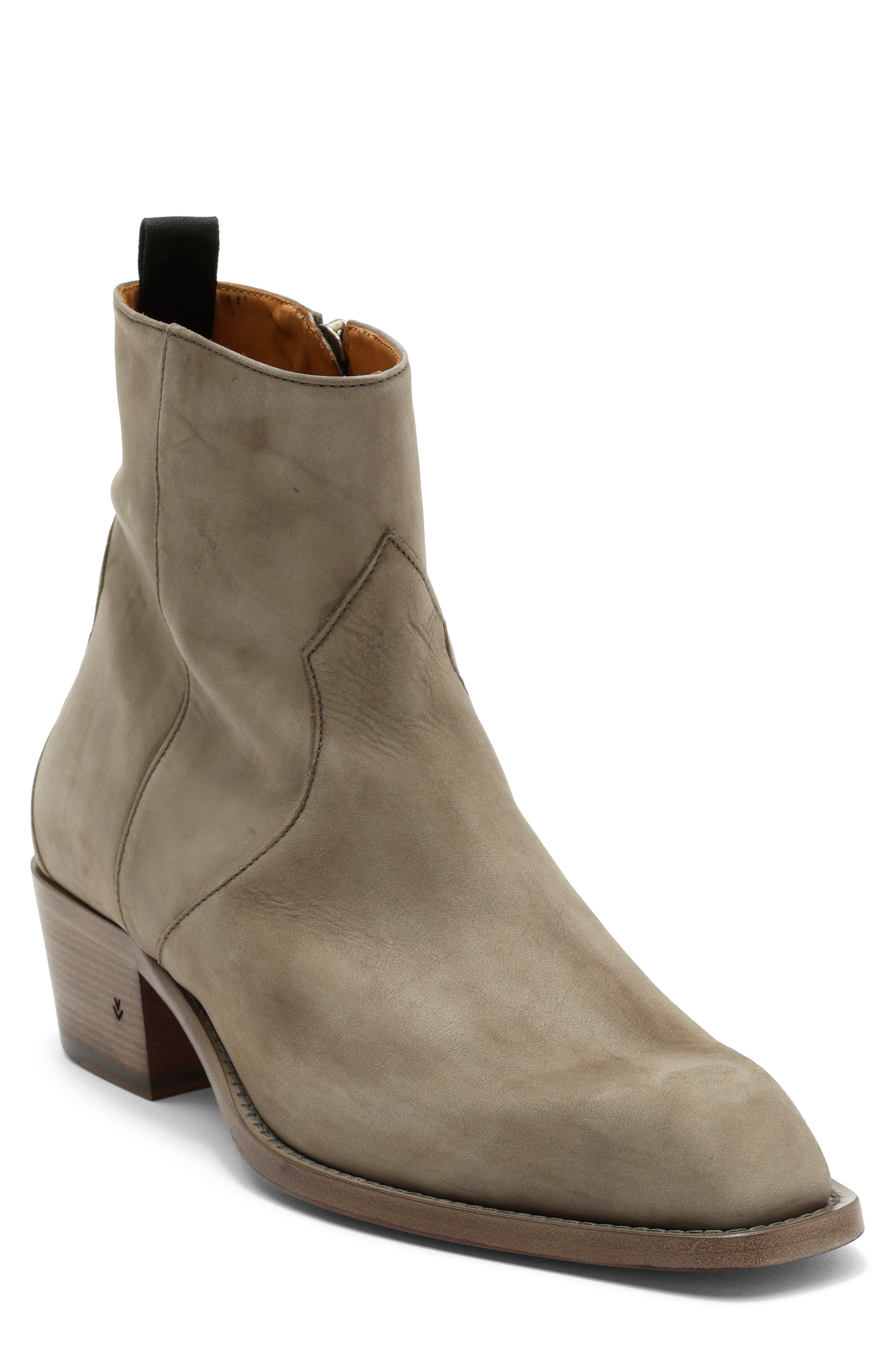 John Varvatos Rustin Zip Boot, Main, color, Chalk