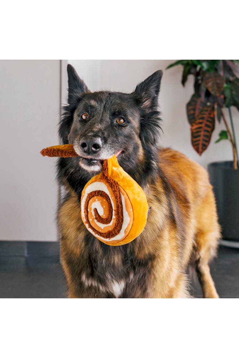 Pup Cup Cafe Cinnaboneplush Dog Toy, Alternate, color, Brown