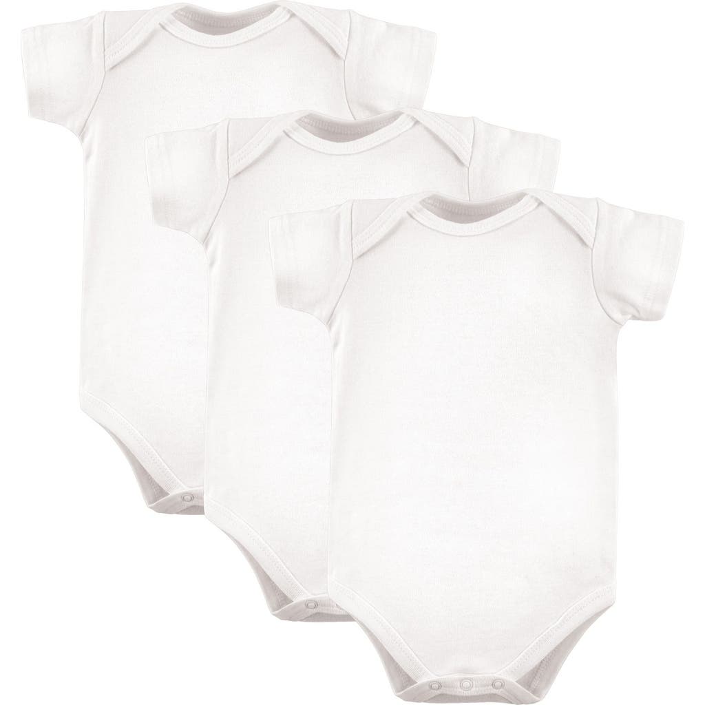 Luvable Friends Kids' 3pk Bodysuits In White