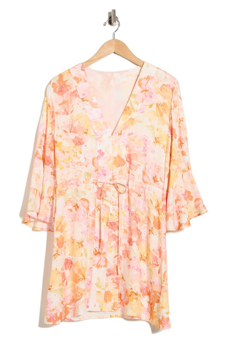 Joy Cover-Up Caftan, Alternate, color, PINK