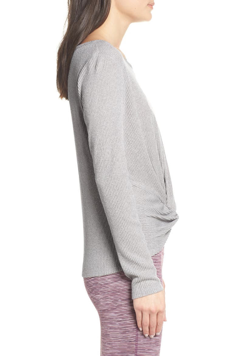 Knot a Chance Top, Alternate, color, GREY BIRD MELANGE