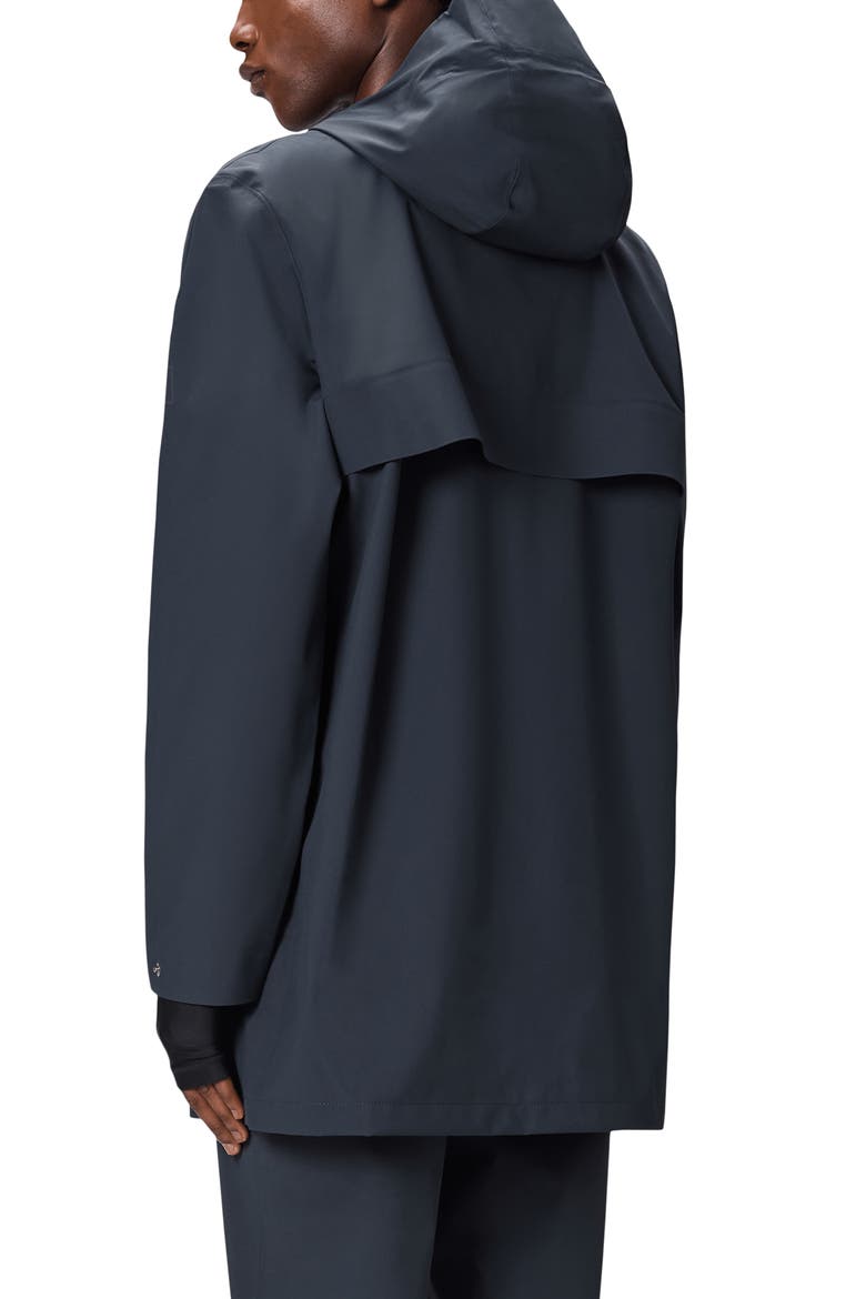 Suva Hardshell Hooded Long Rain Jacket, Alternate, color, NAVY