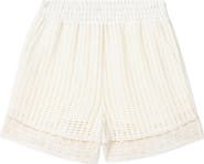 AllSaints Elma Open Stitch Lace Trim Shorts